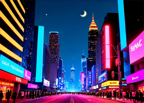city at night,city lights,time square,colorful city,citylights,nightscape,neon lights,night scene,times square,radio city music hall,newyork,fantasy city,city scape,new york streets,new york skyline,night lights,new york,evening city,colored lights,at night,Illustration,Vector,Vector 19