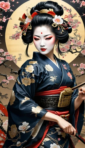 geisha,geisha girl,japanese art,samurai,katana,oriental painting,beautiful girls with katana,samurai fighter,japanese martial arts,oriental princess,japanese culture,taiwanese opera,oriental girl,japanese woman,samurai sword,goki,cool woodblock images,eskrima,chinese art,shinto,Illustration,Black and White,Black and White 03