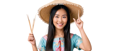 asian conical hat,vietnamese woman,asian costume,straw hat,miss vietnam,rice straw broom,asian woman,traditional vietnamese musical instruments,traditional chinese musical instruments,japanese woman,sombrero,chinese background,asian umbrella,girl wearing hat,portrait background,asian culture,hand fan,coconut hat,oriental girl,joss stick,Conceptual Art,Fantasy,Fantasy 24