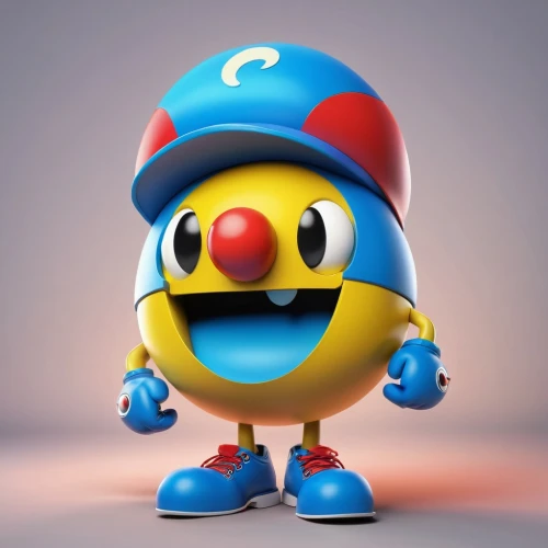 pac-man,pacman,smurf figure,rubber duckie,cinema 4d,mascot,pubg mascot,cute cartoon character,rubber ducky,the mascot,knuffig,3d model,twitter bird,pororo the little penguin,mario,3d figure,chick smiley,super mario,doraemon,game character,Art,Classical Oil Painting,Classical Oil Painting 24