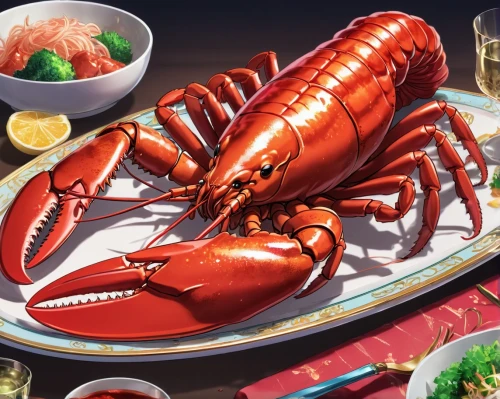 snow crab,lobster,crustacean,american lobster,crayfish,crab 2,garlic crayfish,chilli crab,crustaceans,crayfish party,lobsters,seafood,crab 1,christmas island red crab,sea food,sea foods,crab,botan shrimp,homarus,lobster thermidor,Illustration,Japanese style,Japanese Style 03