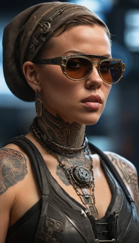 cyberpunk,cyborg,punk,tattoo girl,female hollywood actress,streampunk,harley,infiltrator,cyber glasses,lara,raider,terminator,piper,maya,catwoman,society finch,aviator sunglass,punk design,merc,hard woman,Photography,General,Sci-Fi