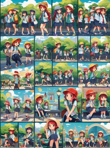 cells,loss,picture puzzle,sun hats,playmat,fighting poses,film strip,yamada's rice fields,filmstrip,straw hats,painting pattern,backgrounds,poses,children's background,pokemon go,studio ghibli,springform pan,pokemon,throwing hats,toadstools,Illustration,Vector,Vector 08