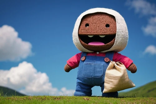 pubg mascot,peanuts,potato character,carton man,buckwheat,miguel of coco,pumpernickel,gondola,piñata,playmobil,bob,ski mask,ricebean,toy's story,hay balls,wooden doll,farmer,azuki bean,gingerbread boy,gudeg,Illustration,Vector,Vector 06