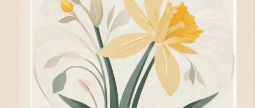 tulip background,gold art deco border,jonquils,yellow orange tulip,tulip white,flowers png,floral border paper,madonna lily,floral digital background,blossom gold foil,easter lilies,tulipa,daffodils,day lily,flower illustrative,the trumpet daffodil,flower illustration,yellow iris,daffodil,fritillaria,Art,Artistic Painting,Artistic Painting 43