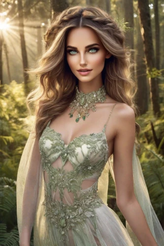 celtic woman,faerie,faery,fairy queen,celtic queen,dryad,fantasy picture,bridal clothing,jessamine,elven,fantasy woman,bridal dress,enchanting,elven forest,fairy tale character,wedding gown,the enchantress,sun bride,fantasy portrait,bridal,Photography,Realistic