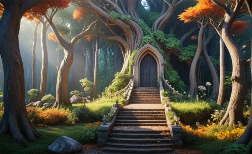 elven forest,forest path,druid grove,cartoon forest,cartoon video game background,fairy forest,pathway,enchanted forest,the forest,fairytale forest,wooden path,forest glade,devilwood,the mystical path,the forests,forest background,forest ground,forest chapel,portal,forest,Photography,General,Fantasy