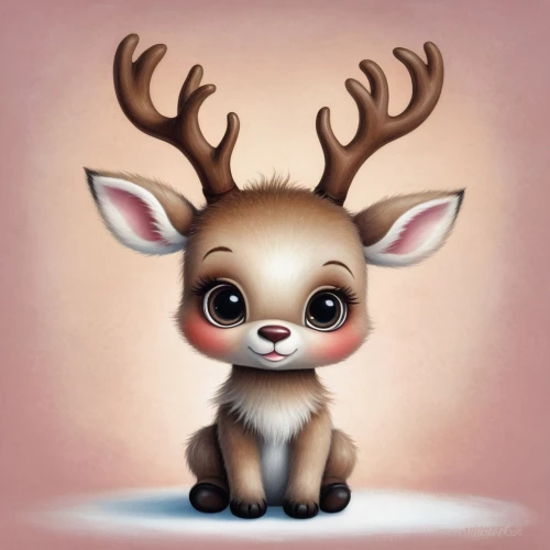 rudolph,deer illustration,rudolf,raindeer,young-deer,christmas deer,reindeer from santa claus,winter deer,reindeer polar,deer,fawn,pere davids deer,deer drawing,young deer,jackalope,reindeer,cute animal,baby deer,deers,cute cartoon character,Illustration,Abstract Fantasy,Abstract Fantasy 06