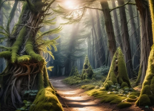 forest path,elven forest,enchanted forest,fairytale forest,fairy forest,the mystical path,forest landscape,forest road,hiking path,wooden path,germany forest,forest glade,green forest,pathway,forest of dreams,coniferous forest,tree lined path,deciduous forest,holy forest,the path,Photography,General,Realistic