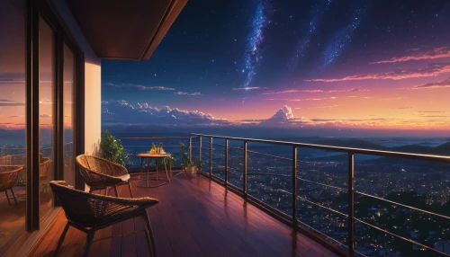 sky apartment,sky space concept,penthouse apartment,paris balcony,futuristic landscape,starscape,japan's three great night views,night sky,starry sky,dream,the night sky,above the city,view over sydney,evening atmosphere,sky city,skycraper,dream world,dreams,block balcony,nightscape,Photography,General,Natural