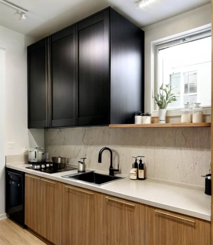 dark cabinetry,dark cabinets,modern kitchen interior,modern kitchen,kitchen cabinet,kitchen design,modern minimalist kitchen,under-cabinet lighting,tile kitchen,granite counter tops,countertop,kitchen interior,kitchenette,kitchen counter,cabinetry,exhaust hood,kitchen block,kitchen remodel,kitchen,laundry room