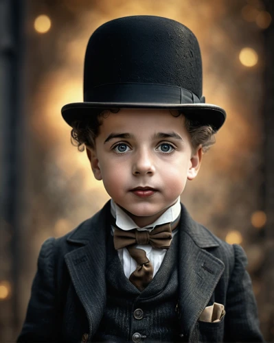 child portrait,charlie chaplin,photoshop manipulation,bowler hat,boy's hats,stovepipe hat,top hat,portrait photography,pakistani boy,vintage children,image manipulation,photographing children,portrait photographers,chaplin,victorian style,aristocrat,photo manipulation,gentlemanly,children's background,child model,Photography,General,Fantasy