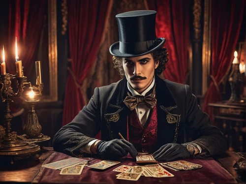 ringmaster,magician,gambler,dracula,playing cards,collectible card game,the victorian era,suit of spades,vanitas,victorian,count,play escape game live and win,playing card,stovepipe hat,watchmaker,banker,card game,aristocrat,victorian style,play cards,Illustration,Black and White,Black and White 03