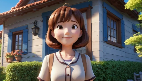 agnes,russo-european laika,cute cartoon character,rapunzel,cinnamon girl,housekeeper,marguerite,disney character,animated cartoon,clay animation,main character,animator,angelica,the girl at the station,princess anna,doll's house,toy's story,the girl in nightie,a girl's smile,tiana,Unique,3D,3D Character