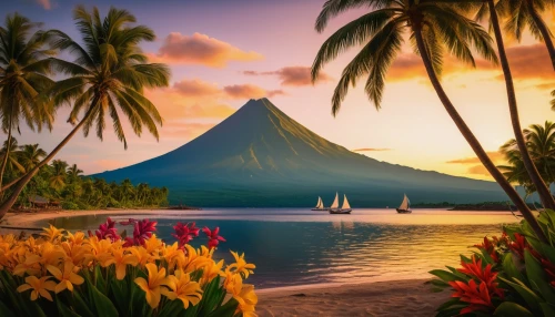 french polynesia,tahiti,rabaul,mayon,samoa,moorea,bora bora,bora-bora,fiji,arenal volcano,polynesia,cook islands,an island far away landscape,caribbean,philippines scenery,tropical island,philippines,mauritius,south pacific,the caribbean,Art,Classical Oil Painting,Classical Oil Painting 07