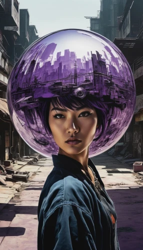 glass sphere,crystal ball,crystal ball-photography,spherical,spherical image,safety helmet,girl with speech bubble,glass ball,bicycle helmet,balloon head,world digital painting,asian conical hat,yard globe,globes,sci fiction illustration,handpan,construction helmet,fishbowl,giant soap bubble,sphere,Photography,Black and white photography,Black and White Photography 01