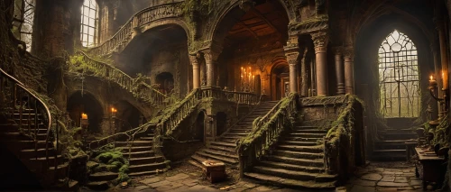 abandoned place,abandoned places,hall of the fallen,haunted cathedral,lost place,ghost castle,witch's house,lost places,lostplace,luxury decay,haunted castle,abandoned,abandoned room,gothic architecture,ruin,witch house,urbex,abandoned house,ruins,fairy tale castle,Illustration,Realistic Fantasy,Realistic Fantasy 13