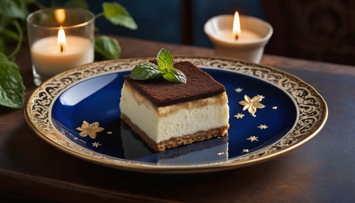 tiramisu,caramel shortbread,semifreddo,water chestnut cake,chocolate desert,s'more,almond jelly,thai dessert,baumkuchen,baked alaska,yule log,pannacotta,turrón,nut-nougat cream,cheesecake,chocolate parfait,panna cotta,taro cake,mille-feuille,dobos torte,Photography,General,Realistic