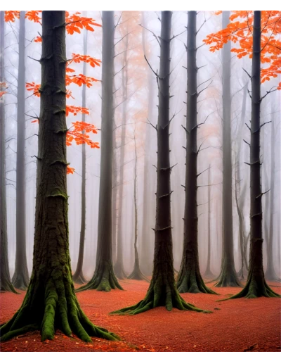 beech trees,beech forest,autumn forest,germany forest,deciduous forest,foggy forest,chestnut forest,fir forest,mixed forest,european beech,forest landscape,coniferous forest,bavarian forest,temperate coniferous forest,cartoon forest,halloween bare trees,autumn trees,pine forest,spruce forest,deciduous trees,Art,Artistic Painting,Artistic Painting 34