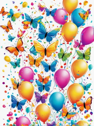 colorful balloons,happy birthday balloons,balloons mylar,rainbow color balloons,balloons flying,new year balloons,birthday banner background,baloons,butterfly clip art,balloons,butterfly background,birthday background,birthday balloons,happy birthday background,new year clipart,corner balloons,colorful foil background,butterfly vector,balloon digital paper,party banner,Conceptual Art,Fantasy,Fantasy 08