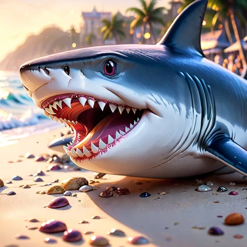 great white shark,shark,requiem shark,jaws,marine reptile,full hd wallpaper,tiger shark,sand tiger shark,bull shark,digital compositing,mobile video game vector background,vector illustration,sharks,beach background,toothed whale,game illustration,sea foods,3d background,dolphin teeth,ocean background,Anime,Anime,Cartoon