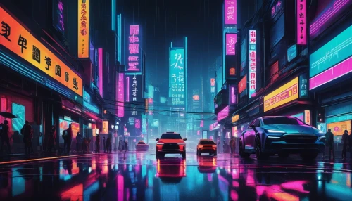 colorful city,tokyo city,tokyo,shinjuku,hong kong,cyberpunk,shanghai,cityscape,taipei,neon arrows,3d car wallpaper,osaka,neon lights,futuristic landscape,neon,world digital painting,urban,metropolis,hk,futuristic,Illustration,Realistic Fantasy,Realistic Fantasy 25