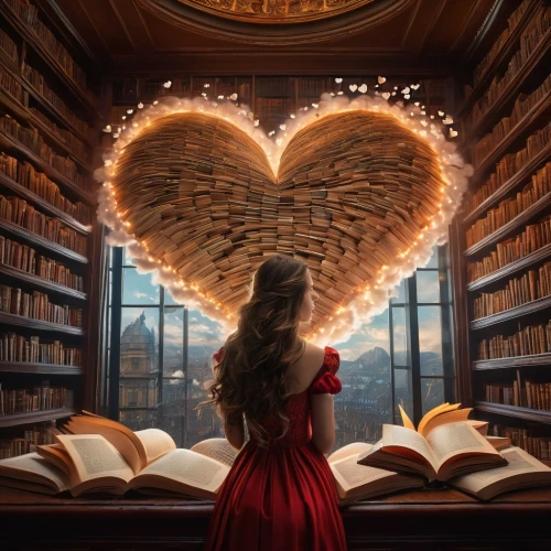 the heart of,book wall,books,magic book,read a book,open book,bookworm,library book,heart background,wooden heart,winged heart,heart flourish,bookshelves,a fairy tale,wood heart,golden heart,bookcase,a book,the books,book gift,Photography,General,Fantasy