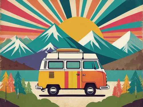 travel trailer poster,campervan,vwbus,autumn camper,travel trailer,vanagon,camper van,camper van isolated,camping car,camping bus,vanlife,camper,vw camper,teardrop camper,vw bus,travel van,campsite,vw van,campground,small camper,Illustration,Children,Children 06