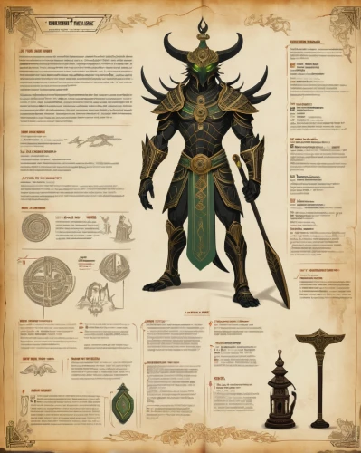 massively multiplayer online role-playing game,horn of amaltheia,heroic fantasy,guide book,the stag beetle,paysandisia archon,objectives,argus,alien warrior,bronze horseman,fantasy warrior,aesulapian staff,warlord,codex,cawl,heavy armour,wild emperor,arcanum,ranged weapon,vector infographic,Unique,Design,Character Design