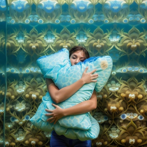 blue pillow,inflatable mattress,pillows,pillow,mattress,bubble wrap,sleeping bag,rolls of fabric,pillow fight,quilt,woman on bed,girl with bread-and-butter,duvet cover,duvet,girl in bed,comforter,hug,girl with cloth,air mattress,girl with a dolphin,Photography,Artistic Photography,Artistic Photography 01