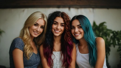 women friends,three friends,trio,young women,beautiful photo girls,artificial hair integrations,beautiful women,friendly three,x3,hierochloe,teens,m m's,jeans background,edit,women clothes,sisters,mix,color background,pretty women,vintage girls