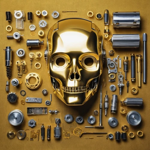 vanitas,toolbox,disassembled,components,car-parts,nuts and bolts,mechanical,cutting tools,vector screw,metal toys,metal implants,metalworking,scrap metal,jewelry manufacturing,mechanical puzzle,metalsmith,circuit board,dental icons,parts,yellow-gold,Unique,Design,Knolling