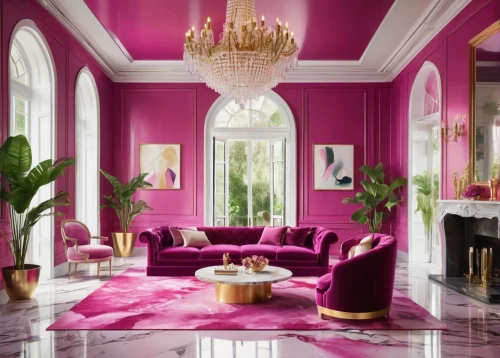 fuchsia,purple and pink,dark pink in colour,bright pink,pink-purple,interior design,interior decoration,magenta,sitting room,hot pink,great room,fuschia,rich purple,pink chair,interior decor,color pink,vibrant color,modern decor,purple,deep pink,Conceptual Art,Oil color,Oil Color 10