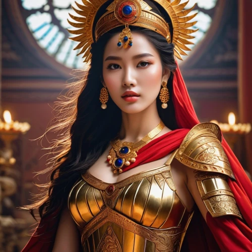 asian costume,oriental princess,mulan,athena,inner mongolian beauty,goddess of justice,vietnamese woman,asian woman,phuquy,cleopatra,asian vision,shuanghuan noble,ancient costume,fantasy portrait,chinese art,fantasy art,miss vietnam,emperor,golden crown,asia,Photography,General,Commercial