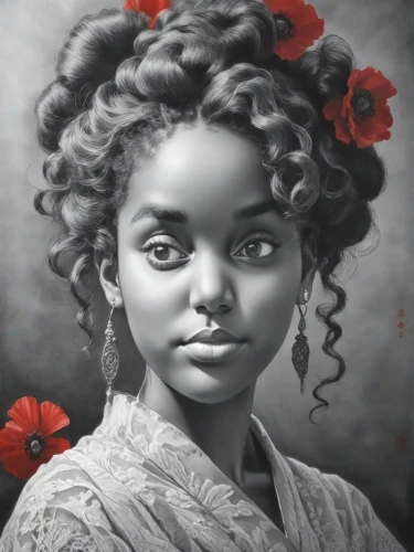 girl portrait,frida,portrait of a girl,moana,digital painting,african woman,african american woman,mystical portrait of a girl,fantasy portrait,tiana,afro american girls,girl in a wreath,acerola,world digital painting,geisha,maria bayo,oil painting on canvas,young lady,child portrait,romantic portrait,Digital Art,Ink Drawing