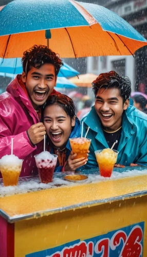 bowl of fruit in rain,ice cream stand,halo-halo,monsoon banner,nata de coco,rain bar,ice cream cart,shaved ice,taho,variety of ice cream,sorbetes,lassi,frozen drink,raindops,snowcone,cendol,ice cream icons,asian umbrella,ice cream shop,panipuri,Photography,General,Realistic