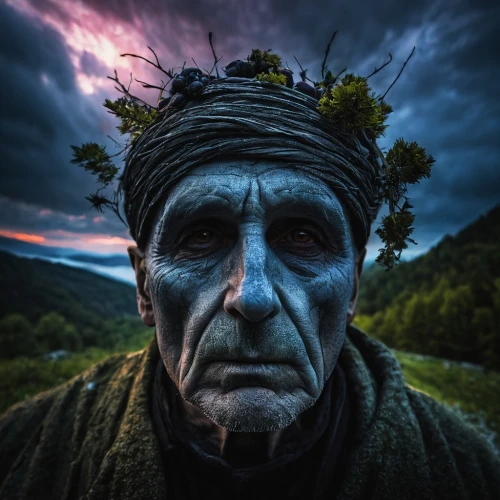 elderly man,shamanism,old man of the mountain,king lear,forest man,shaman,the night of kupala,old man,lokportrait,shamanic,violet head elf,old age,old woman,transylvania,fantasy portrait,middle eastern monk,man portraits,farmer in the woods,elderly person,indian monk,Photography,Documentary Photography,Documentary Photography 25