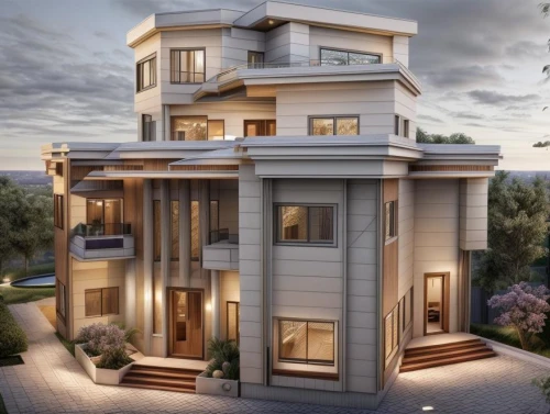 two story house,3d rendering,modern house,luxury real estate,wooden house,build by mirza golam pir,luxury home,large home,model house,frame house,modern architecture,cubic house,sky apartment,house shape,beautiful home,doll house,house purchase,luxury property,architectural style,residential house