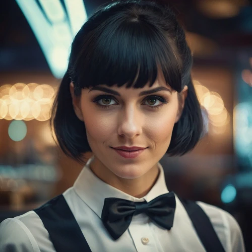 retro woman,retro girl,waitress,retro women,vintage girl,vintage woman,retro diner,hostess,girl portrait,audrey,cigarette girl,woman portrait,barista,vintage female portrait,young woman,woman at cafe,stewardess,bartender,retro christmas girl,portrait of a girl,Photography,General,Cinematic