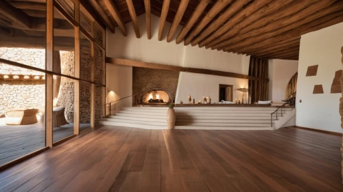 wooden beams,wooden floor,wood floor,loft,home interior,timber house,wood flooring,hardwood floors,luxury home interior,chalet,wooden stairs,dunes house,fire place,archidaily,wooden stair railing,wooden construction,fireplace,stone floor,fireplaces,wooden house,Photography,General,Realistic