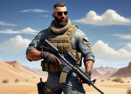 pubg mascot,desert background,mercenary,kefir,grenadier,man holding gun and light,pubg mobile,pubg,desert,medic,shooter game,sniper,fortnite,sahara desert,background images,male character,mad max,android game,combat medic,sinai,Conceptual Art,Fantasy,Fantasy 08