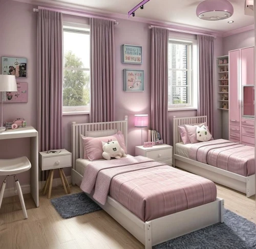 the little girl's room,baby room,bedroom,children's bedroom,modern room,great room,room newborn,kids room,sleeping room,beauty room,soft furniture,doll house,pink-purple,rose pink colors,purple and pink,nursery decoration,canopy bed,natural pink,light pink,clove pink