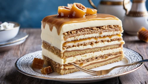 layer cake,stack cake,mille-feuille,dobos torte,rye bread layer cake,chocolate layer cake,torte,caramel shortbread,apple champagne cake,tiramisu,pancake cake,mandarin cake,orange cake,dulce de leche,danish nut cake,layer nougat,streuselkuchen,currant cake,cream cake,reibekuchen,Photography,General,Realistic