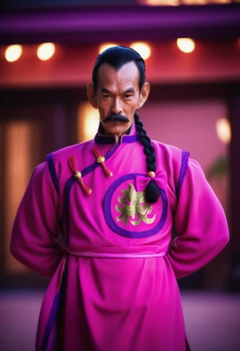 the emperor's mustache,lando,man in pink,mulan,magenta,qi-gong,actionfigure,purple rizantém,kung fu,aladin,shuanghuan noble,ganghwado,action figure,kung,asian costume,ganmodoki,count,wuchang,cholado,xing yi quan,Photography,General,Cinematic