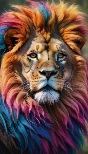 lion - feline,lion,two lion,african lion,male lion,lion head,forest king lion,lions couple,panthera leo,male lions,lions,tiger png,female lion,colorful background,lion number,masai lion,lion father,royal tiger,skeezy lion,leo,Illustration,Abstract Fantasy,Abstract Fantasy 06