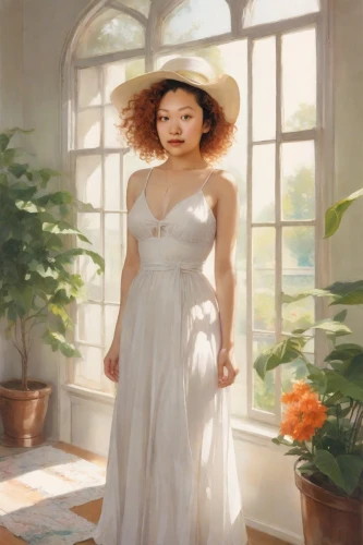 sun bride,dongfang meiren,asian woman,tan chen chen,romantic portrait,han thom,vietnamese woman,white blossom,asian vision,janome chow,mystical portrait of a girl,flower girl,girl in a long dress,japanese woman,child portrait,white lady,orange blossom,jasmine blossom,bridal,linden blossom,Photography,Polaroid