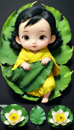water lily plate,salad plate,decorative plate,lily pad,flowers png,rice paper,3d figure,lotus with hands,girl with cereal bowl,lotus leaf,jasmin flower,novruz,nursery decoration,flower pot holder,cloth doll,lotus png,female doll,garden decor,glass painting,clay animation,Unique,Design,Character Design