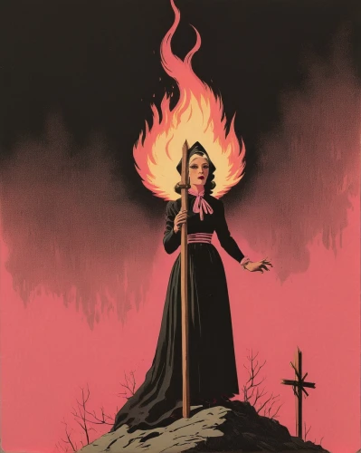 fire siren,fire angel,sorceress,flickering flame,the witch,pillar of fire,scarlet witch,fire-eater,flame spirit,fire eater,walpurgis night,flame of fire,fire devil,fire dancer,dance of death,evil woman,celebration of witches,angel of death,the conflagration,burning torch,Illustration,Japanese style,Japanese Style 08