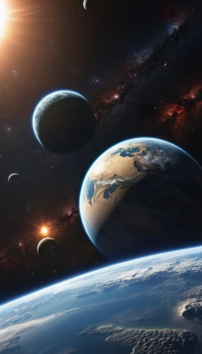 planetary system,exoplanet,planets,copernican world system,alien planet,orbiting,inner planets,space art,solar system,the solar system,celestial bodies,binary system,alien world,extraterrestrial life,planet eart,planet alien sky,planet,astronomy,planet earth,exo-earth,Photography,General,Realistic