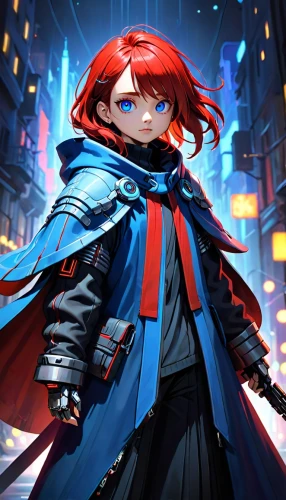 red hood,transistor,red-haired,red blue wallpaper,red coat,cg artwork,game illustration,hero academy,monsoon banner,red cape,background images,male character,background image,red banner,swordsman,transistor checking,red super hero,android game,magus,outer,Anime,Anime,Cartoon